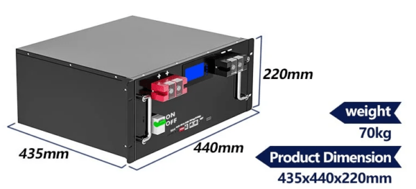 Basen Green 5 kWh Rack-Typ 51.2V 120ah Batteriepack – Bild 4